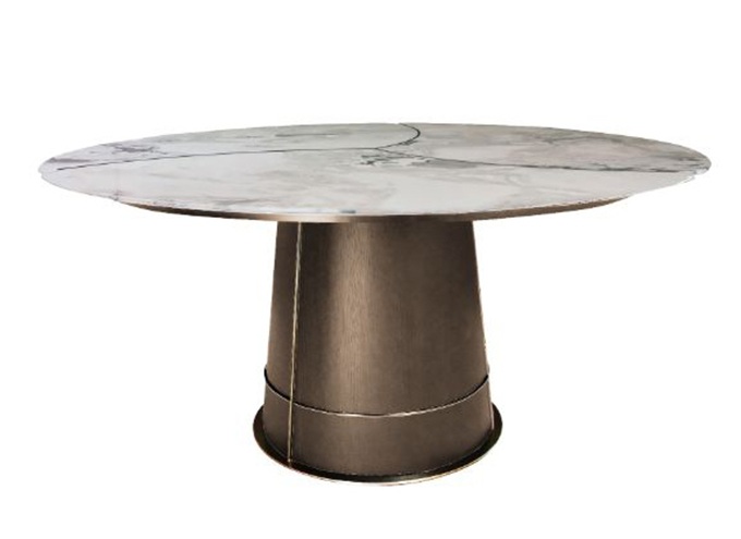 廣式特色菜餐廳時尚岩石板餐桌