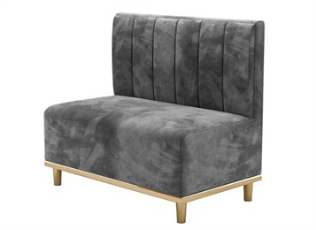 咖啡廳輕（qīng）奢翻毛（máo）皮軟包卡（kǎ）座