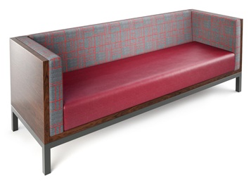 主題餐（cān）廳歐式鐵藝實木卡座沙發