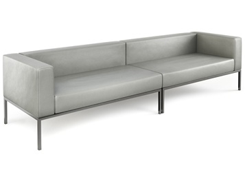 音樂主題餐廳不鏽鋼皮革休閑沙發