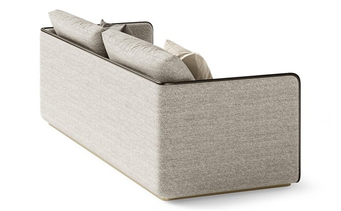 粵菜主題餐廳棉麻布藝（yì）簡約卡座沙（shā）發