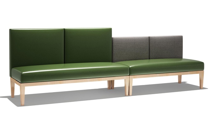 粵菜餐廳實木休閑沙發卡（kǎ）座 