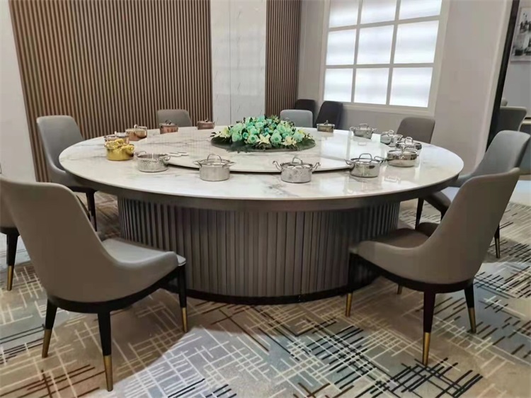 大理石一人一（yī）鍋電動火（huǒ）鍋餐桌