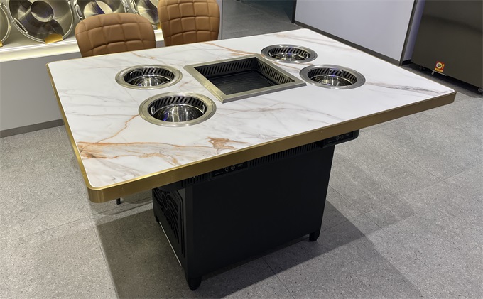 烤肉火鍋無煙淨化一（yī）體餐桌