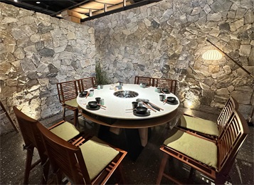 園裏（lǐ）火鍋（guō）火鍋桌（zhuō）椅家具案