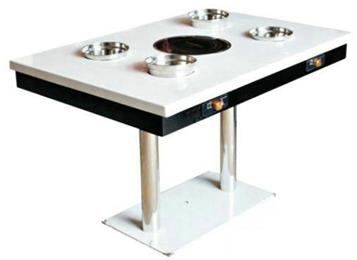 大理石電磁爐火鍋桌