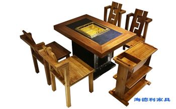 實木(mù)火鍋桌