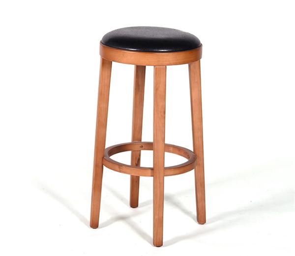 複古風格酒吧簡（jiǎn）約實木吧台（tái）凳