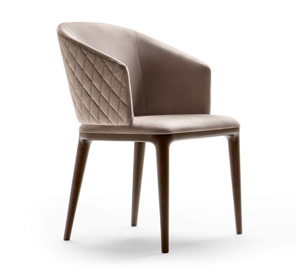 歐式風格輕奢現代實（shí）木餐（cān）椅時尚單人西餐椅（yǐ）