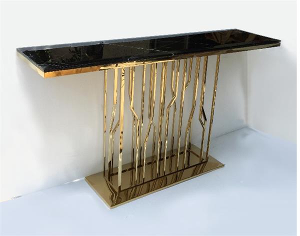 後現代輕奢（shē）酒吧時尚不鏽鋼酒吧長條桌（zhuō）