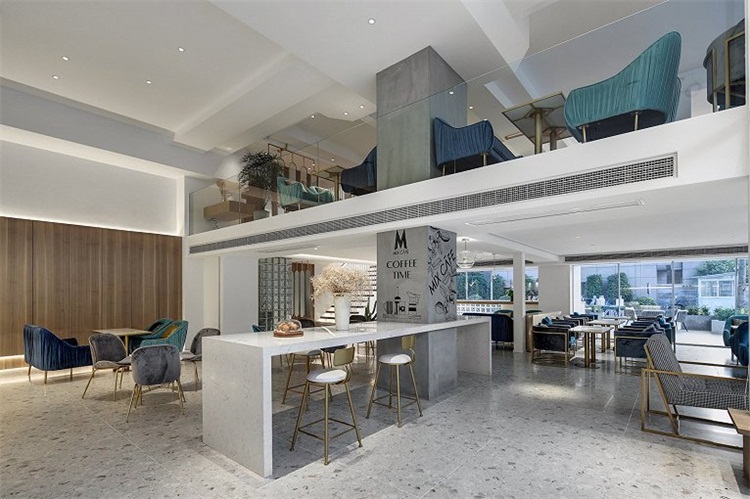 咖（kā）啡館空間設計效果圖