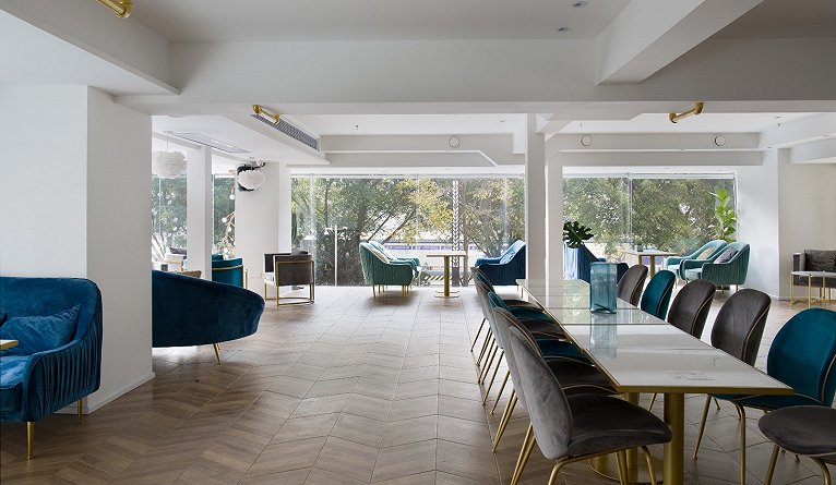 咖啡館（guǎn）空間設計效果圖