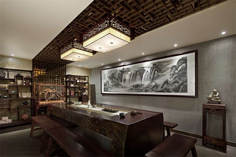 茶（chá）藝館空間設計效果圖（tú）