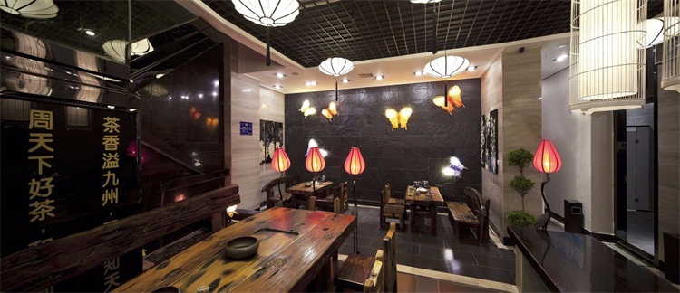 茶館空間設計效（xiào）果圖