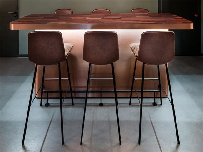 中式（shì）休閑複古吧台高吧椅酒吧家具