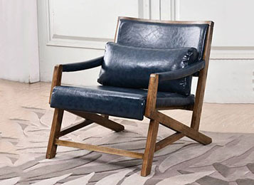 簡約現（xiàn）代咖啡廳休閑扶手椅布藝椅