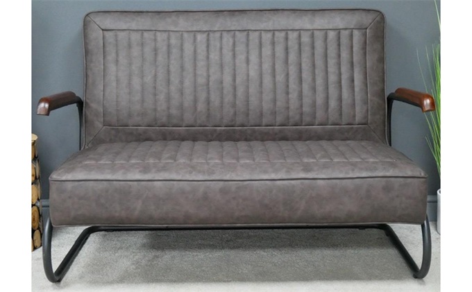 奶茶店工業風水管（guǎn）鐵藝卡座沙發