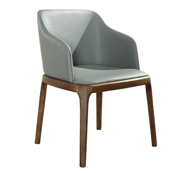 現代簡約實木休閑(xián)椅 軟包扶手椅