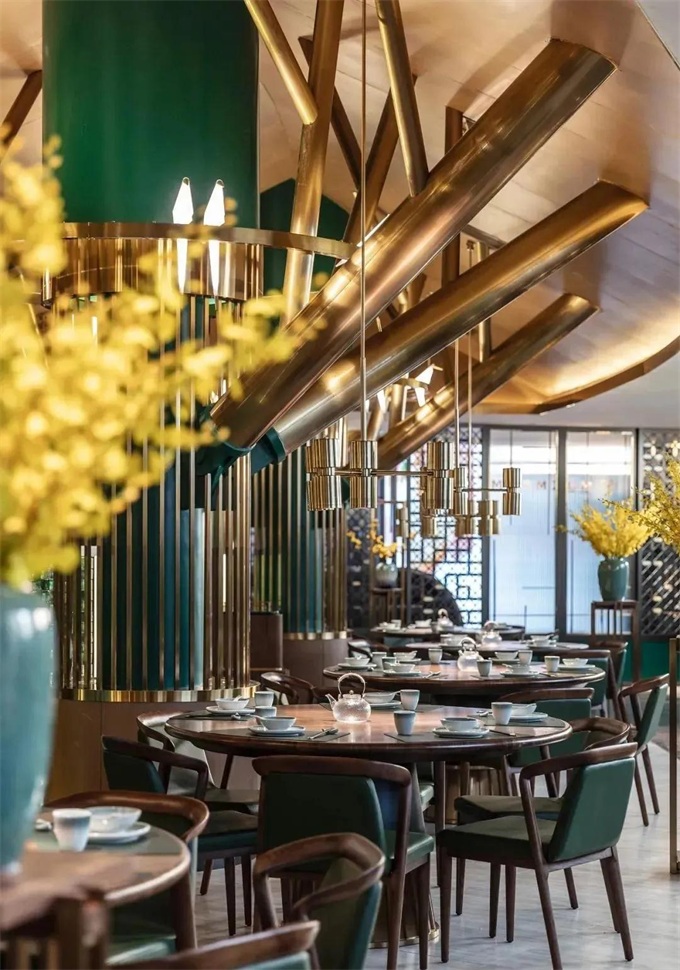 粵菜餐廳實木圓（yuán）餐桌