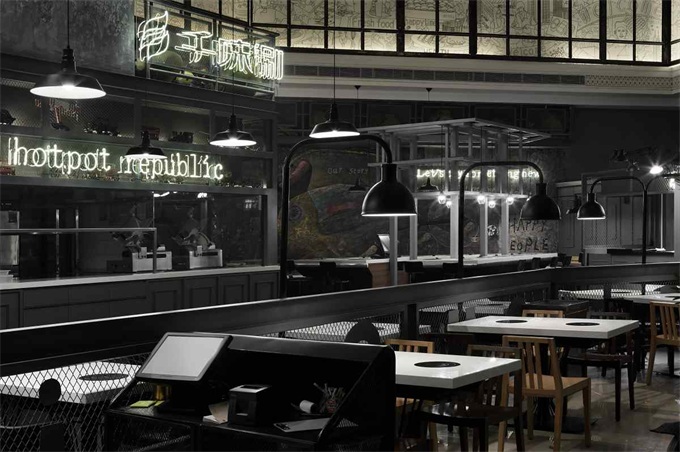火鍋店現代簡約風（fēng）格空間（jiān）裝修設計