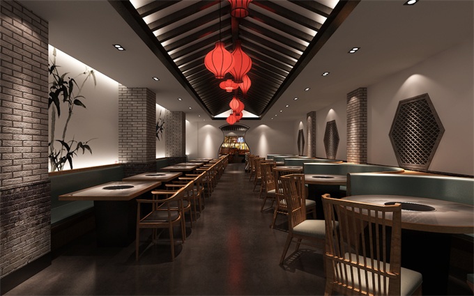 中式火鍋店空間裝（zhuāng）修設計風格