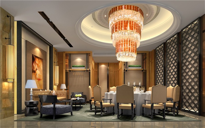 酒店餐廳(tīng)包間設計效果圖(tú)