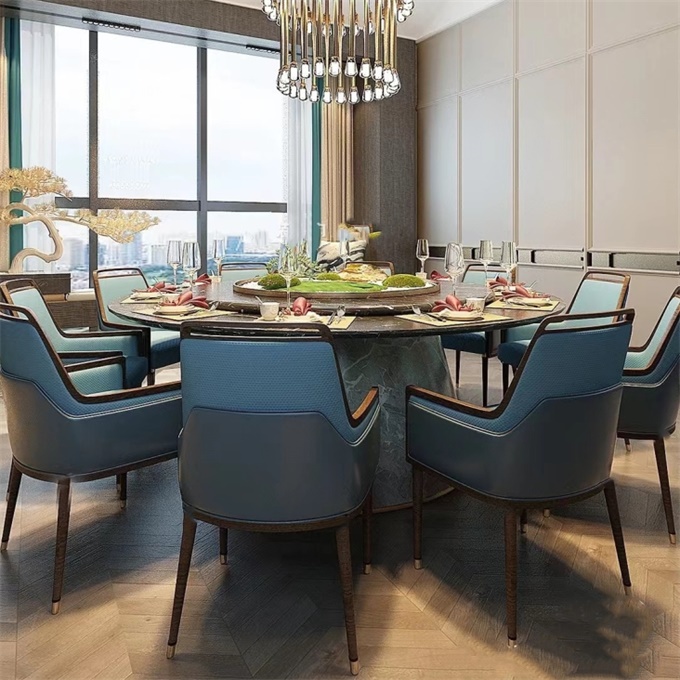 會所電動餐桌大圓桌（zhuō）