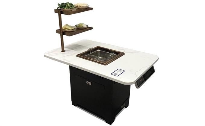 大理石無煙淨化火鍋桌