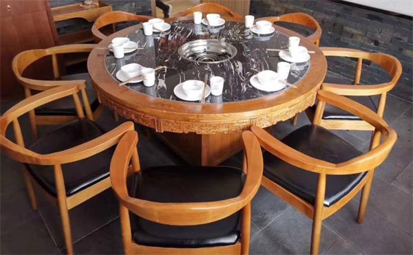 圓形無煙火（huǒ）鍋桌