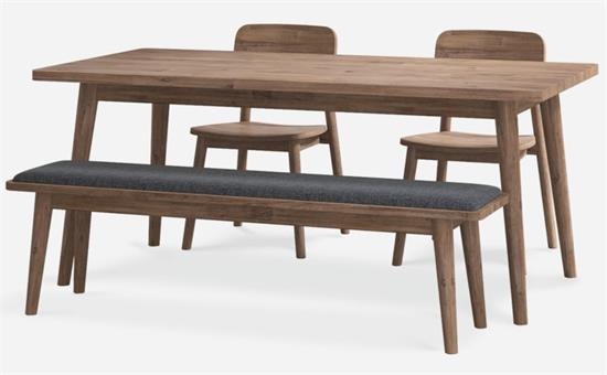 員工食(shí)堂實(shí)木桌椅