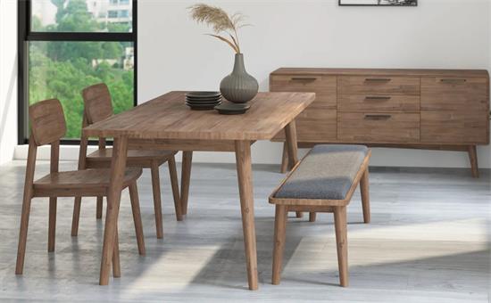 員工食堂實木桌椅(yǐ)家具