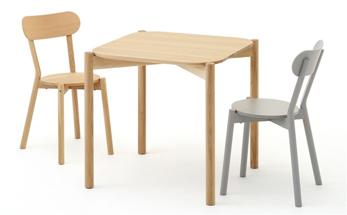 員工餐廳2人（rén）位實木桌椅