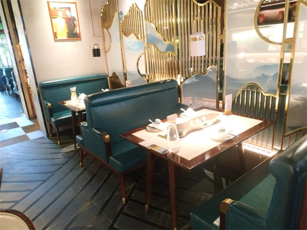 觀漁餐廳卡座家具（jù）