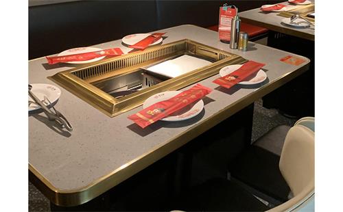 大理石(shí)燒烤火鍋餐桌(zhuō)