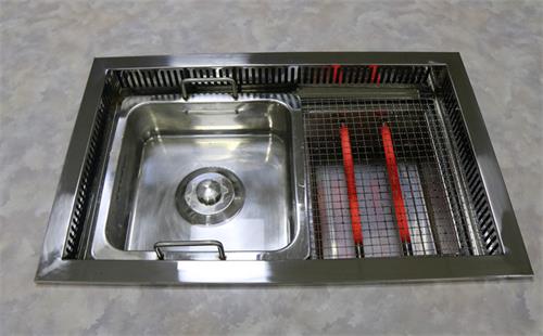 304不鏽（xiù）鋼（gāng）烤涮一體烤（kǎo）爐