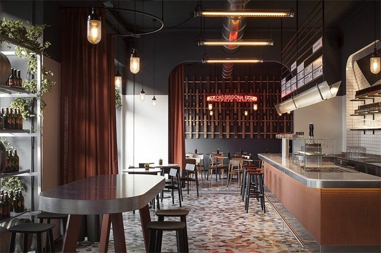 啤酒吧空間設計效果圖（tú）