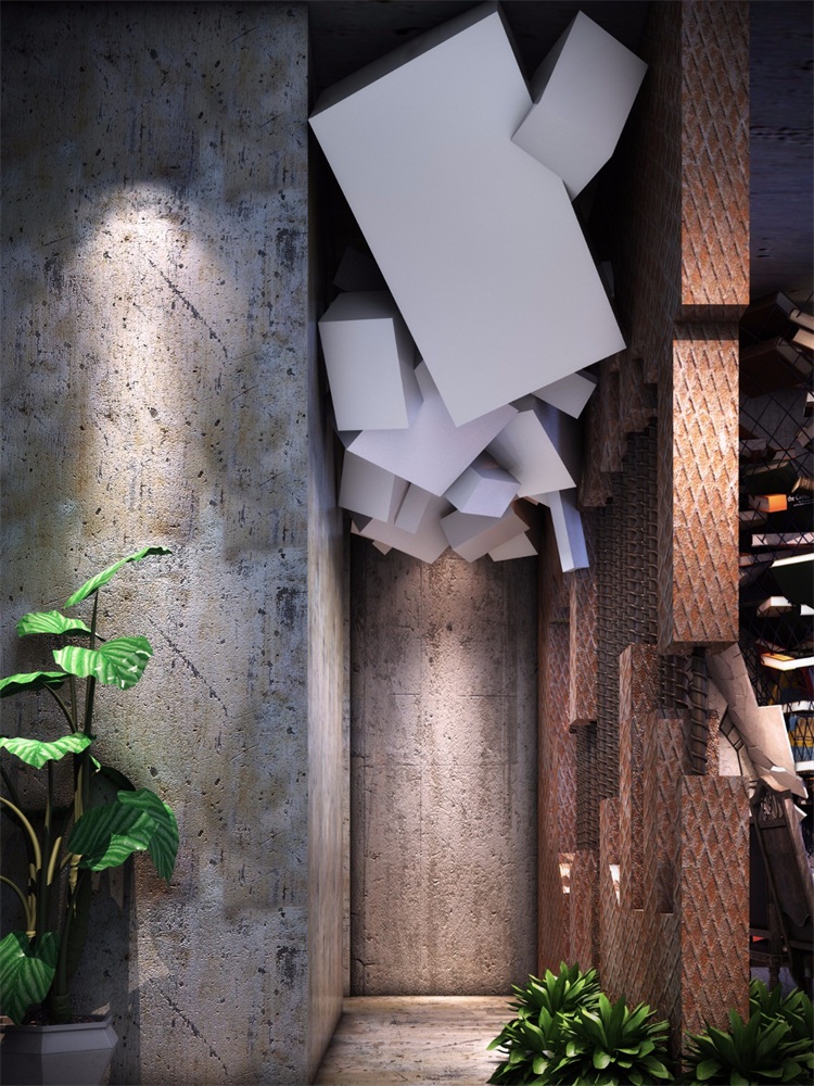 酒(jiǔ)咖空間設計效果圖